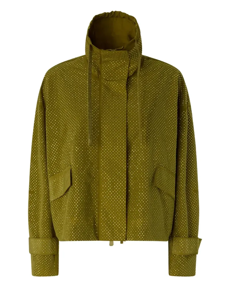 Pinko Kastige Kapuzenjacke - Grün Grün