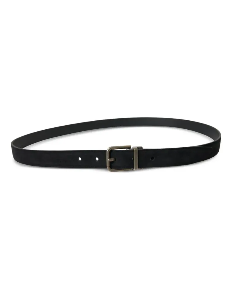 Dolce & Gabbana Schnallengürtel aus Leder - Schwarz Schwarz