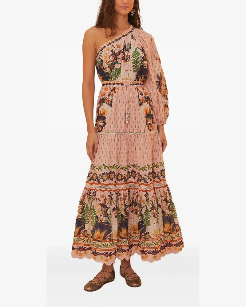 FARM Rio Asymmetrisches Kleid - Rosa Rosa