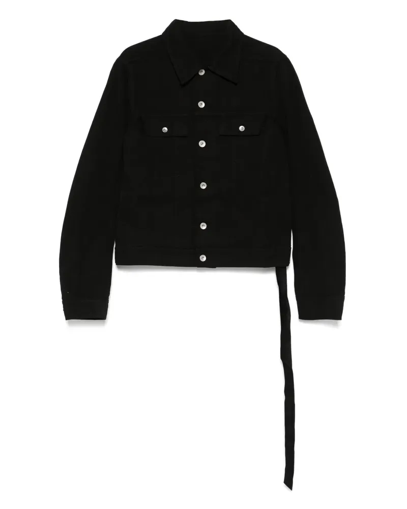 DRKSHDW by Rick Owens Trucker Jacke - Schwarz Schwarz
