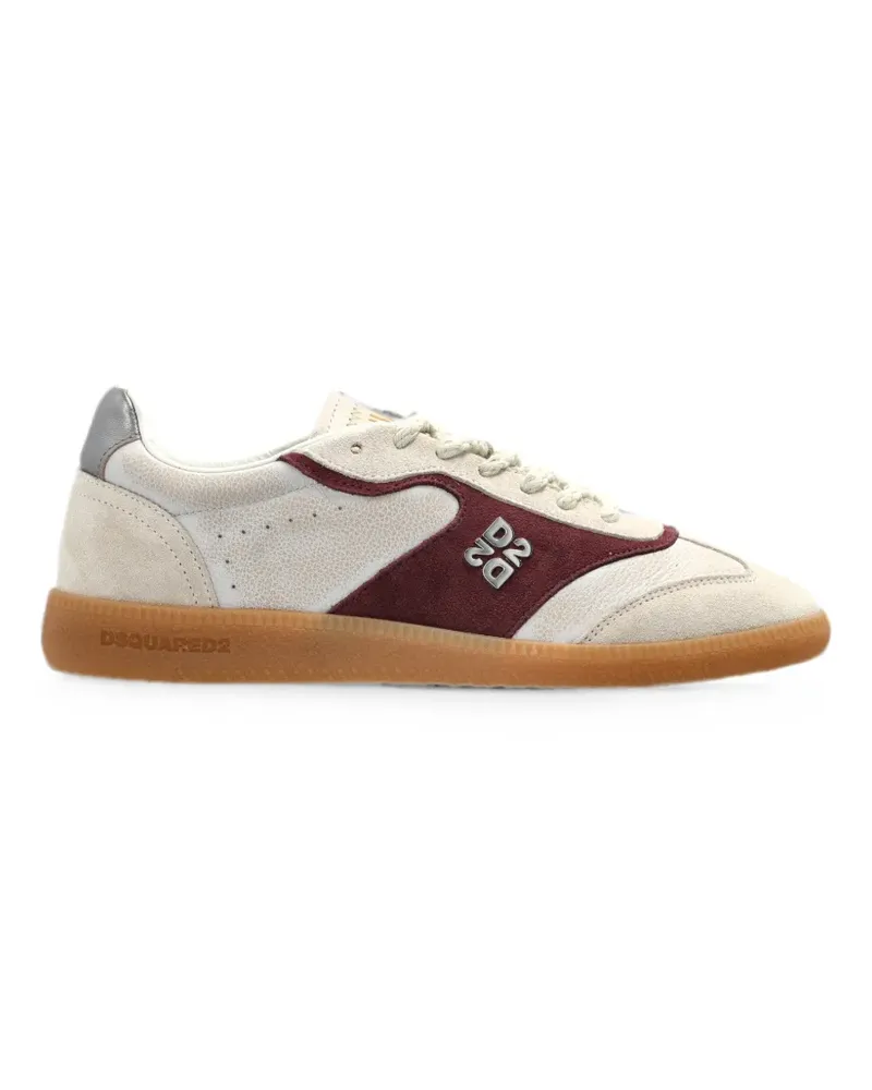 Dsquared2 logo-plaque panelled sneakers - Nude Nude