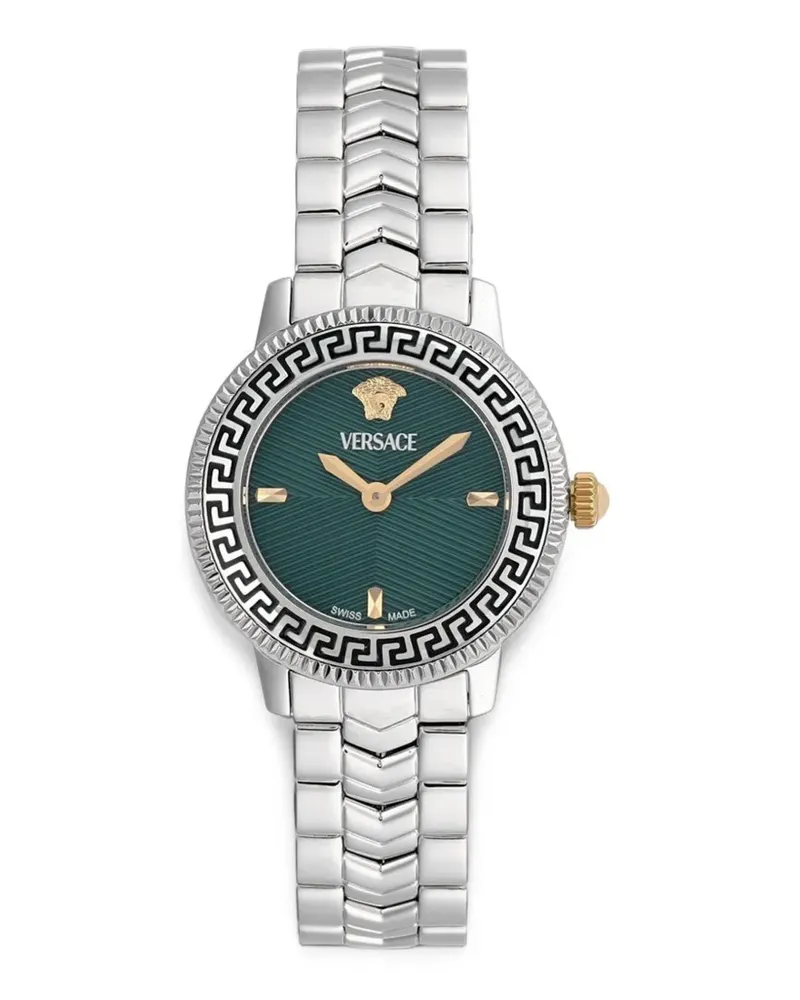 Versace 30mm Greca Armbanduhr - Grün Grün