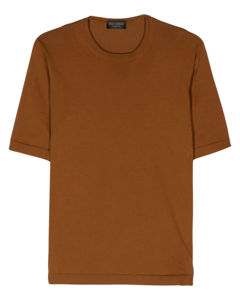 Dell'oglio T-Shirt aus geripptem Strick - Orange Orange