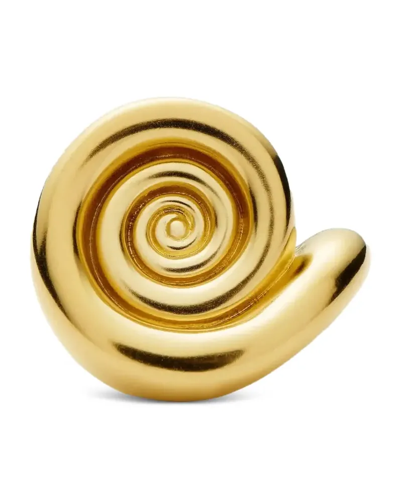 Missoma spiral-dome statement ring - Gold Gold