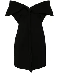 Ferragamo Schulterfreies Minikleid Schwarz