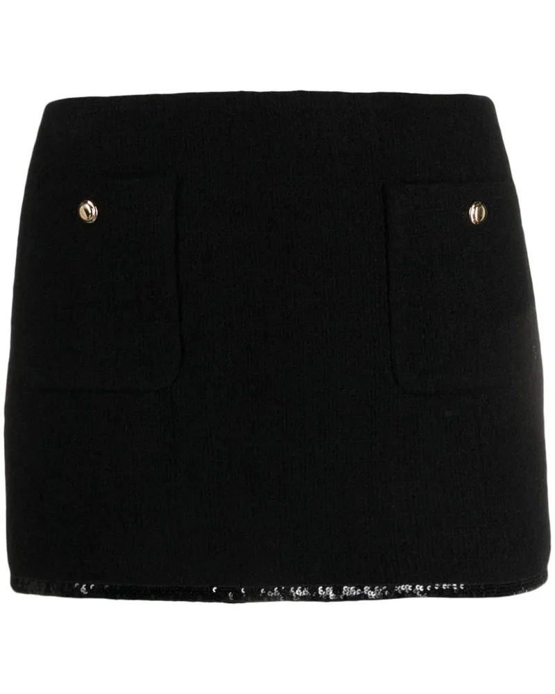 Miu Miu Minirock mit Pailletten - Schwarz Schwarz