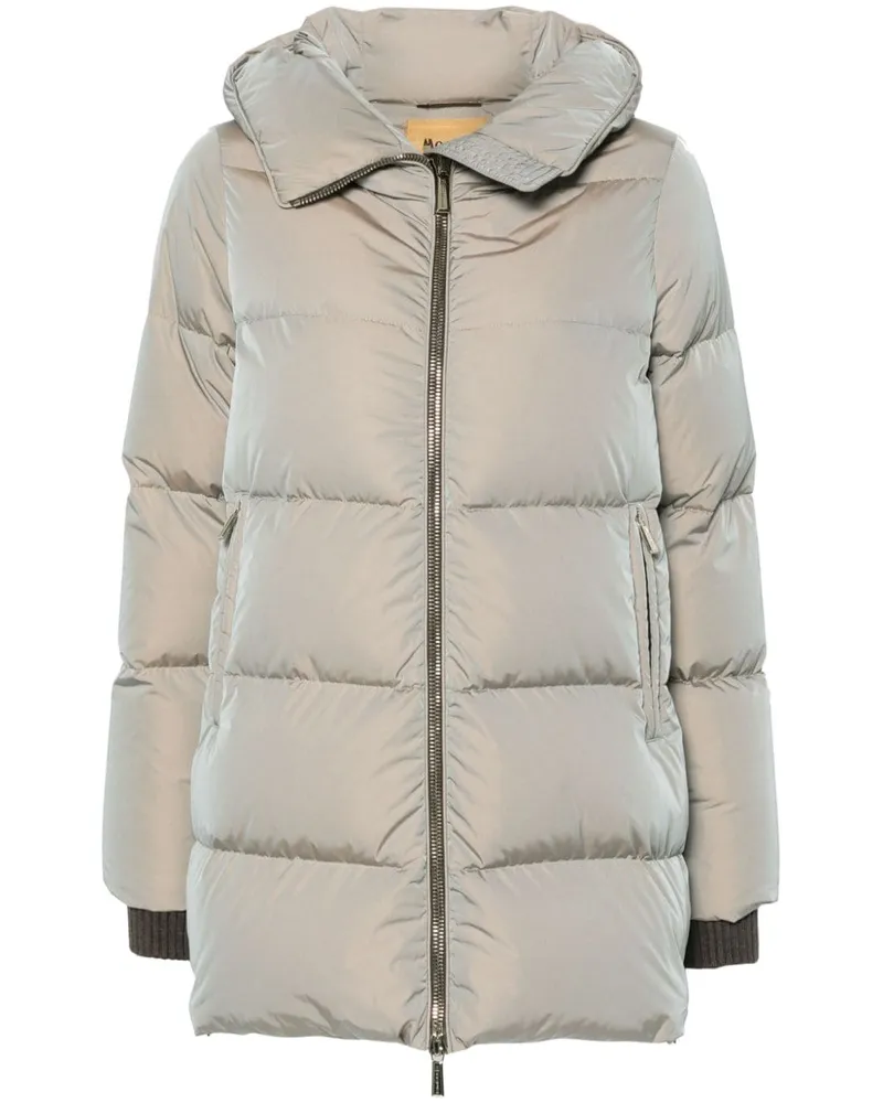 MOORER Wattierter Carinzia Mantel - Grau Grau