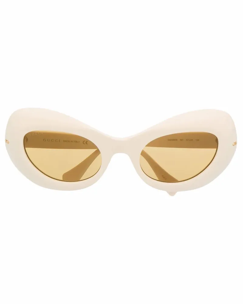 Gucci Sonnenbrille mit Oversized-Gestell - Nude Nude