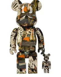 Medicom Toy BE@RBRICK Utagawa Kuniyoshi The Haunted Old Palaca 400% und 100% Figuren-Set Schwarz