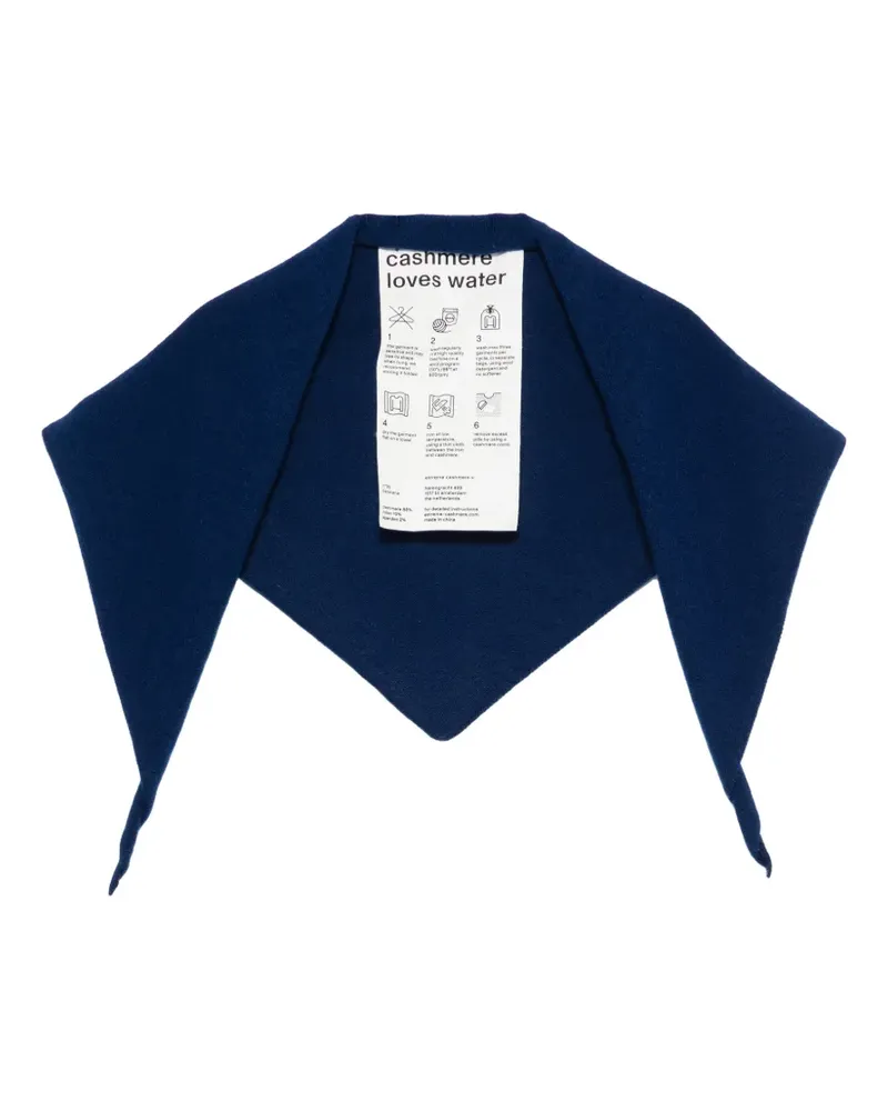 extreme cashmere Bandana Schal mit dreieckiger Form - Blau Blau