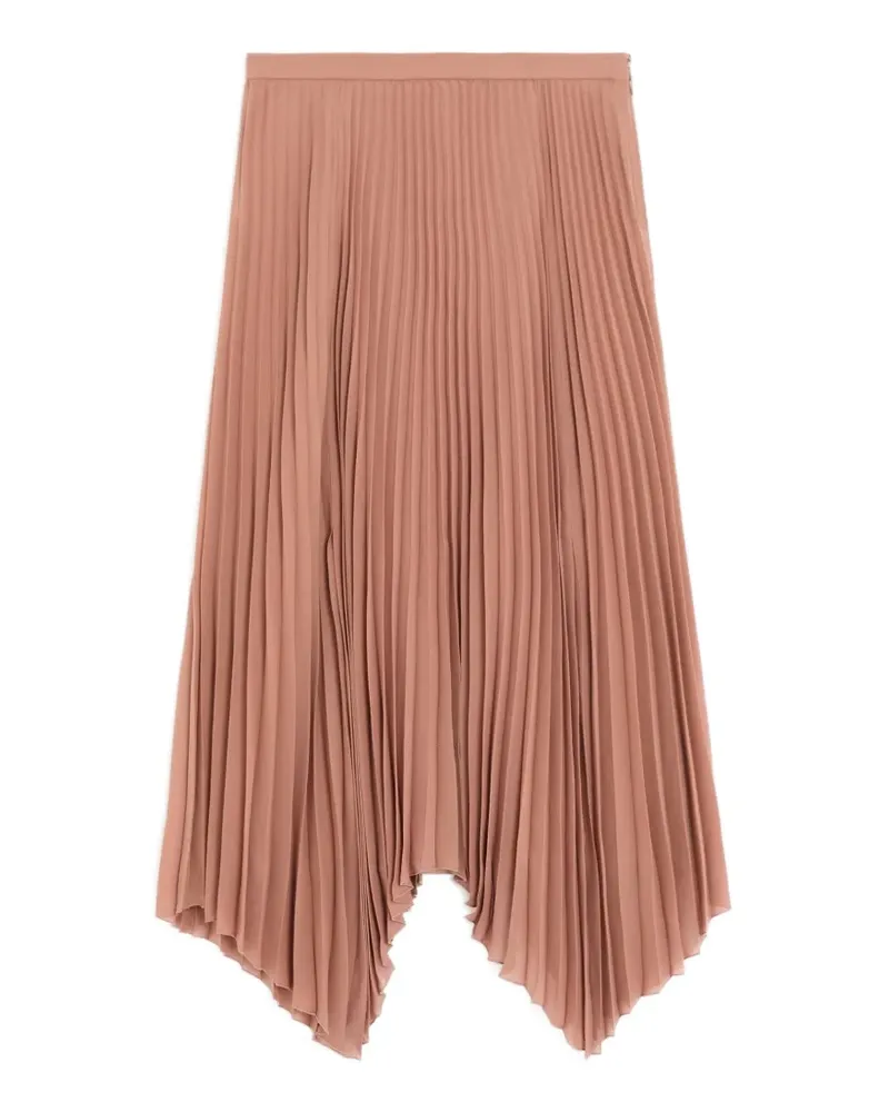 Valentino Garavani midi skirt in light georgette - Rosa Rosa