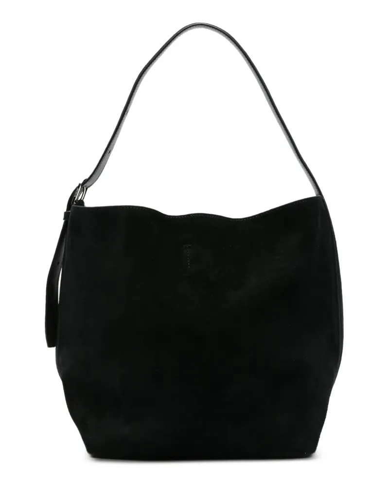 Totême Wildleder-Tote Bag mit Gürtel - Schwarz Schwarz