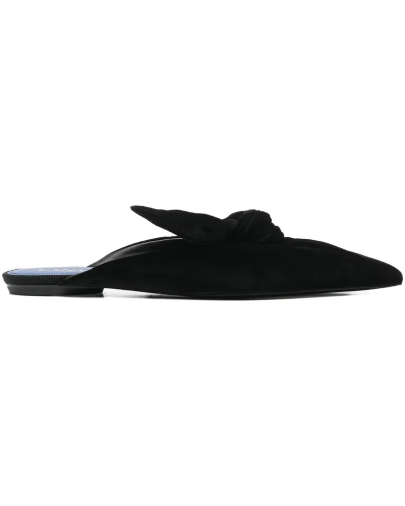 Lanvin Mules mit Knoten - Schwarz Schwarz