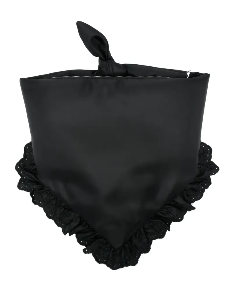 Simone Rocha embellished-daisy pillowcase shoulder bag - Schwarz Schwarz