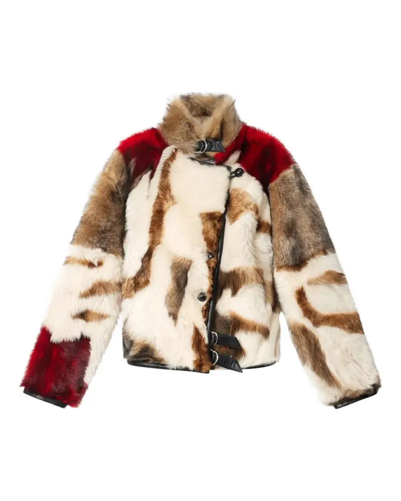Isabel Marant Roama shearling jacket - Nude Nude