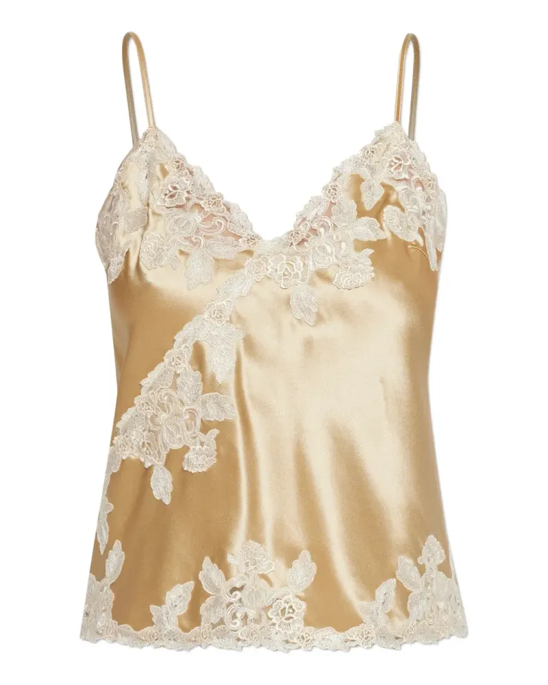 By Malene Birger Bluse mit Spitzenborten - Nude Nude