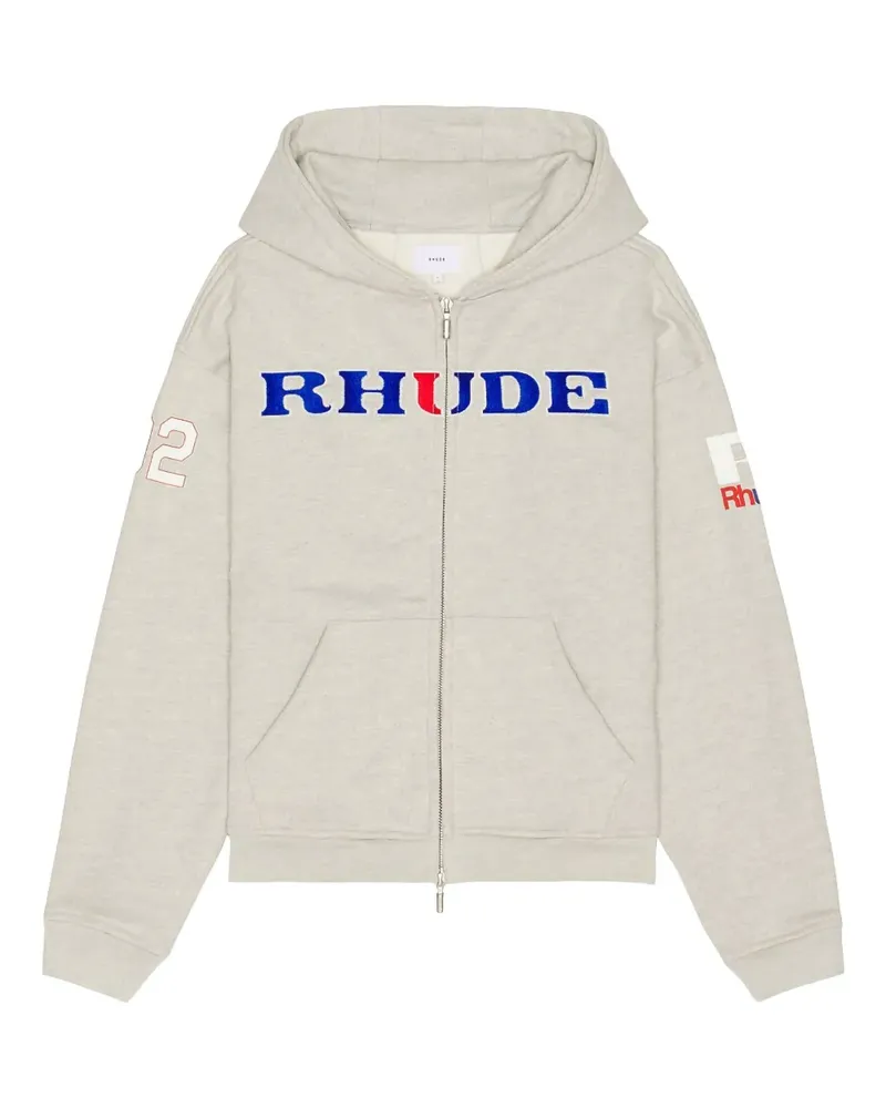 RHUDE Racing Kapuzenjacke - Grau Grau