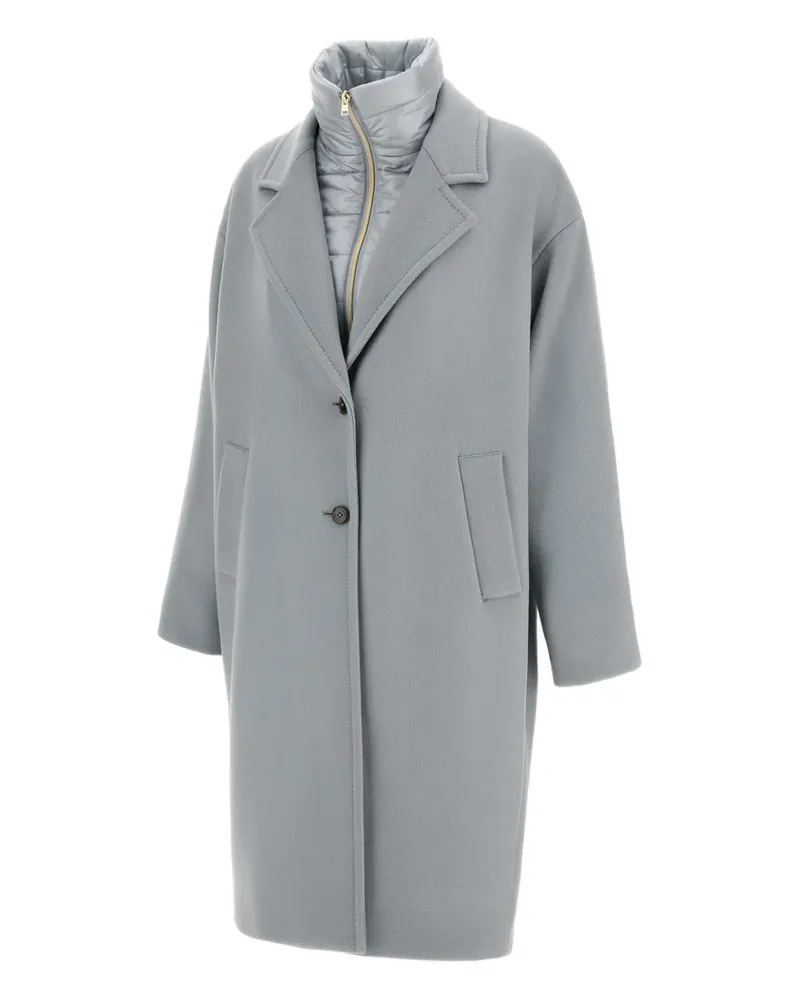 Herno Mantel mit steigendem Revers - Blau Blau