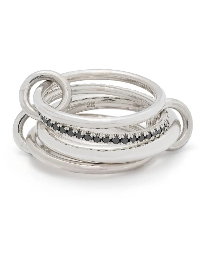 Spinelli Kilcollin Viergliedriger Erato Noir Ring - Silber Silber