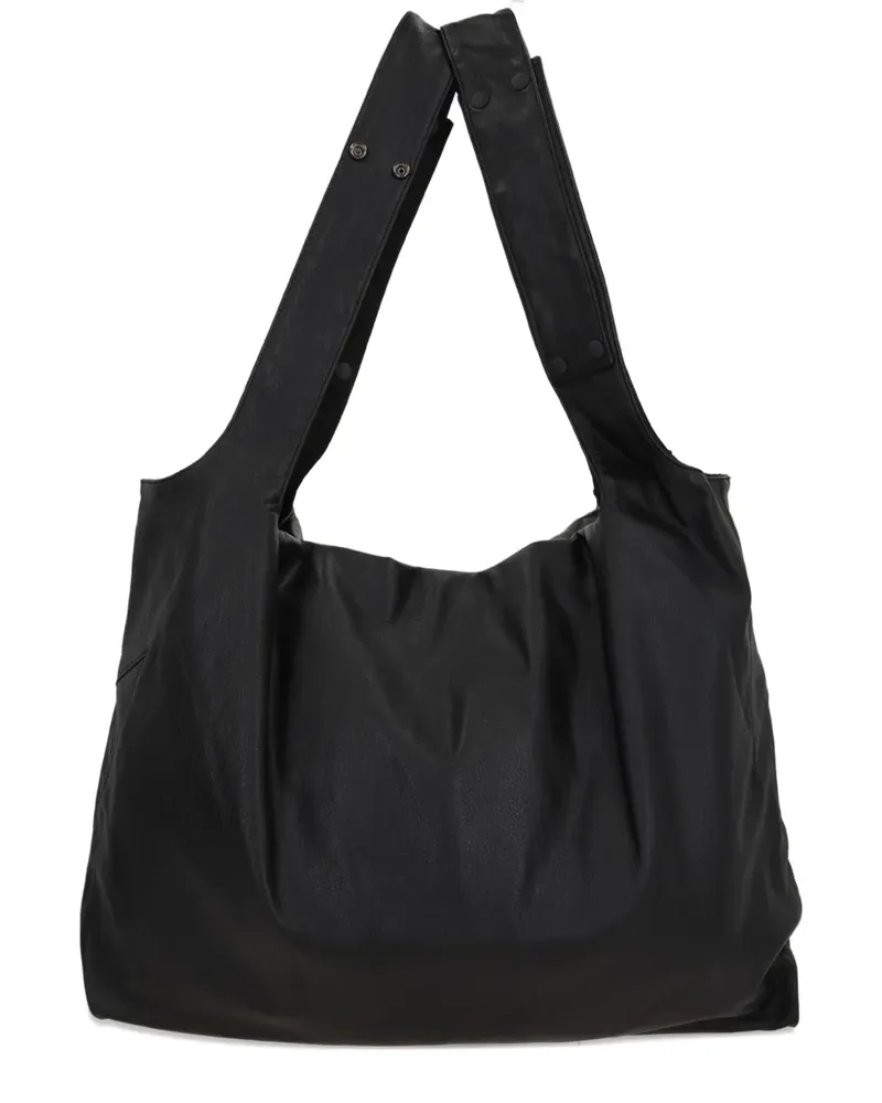 Yohji Yamamoto Große Infinite Schultertasche - Schwarz Schwarz