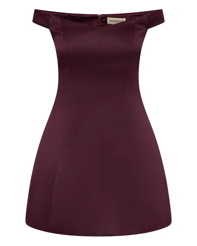 NICHOLAS Lilly off-shoulder mini dress - Violett Violett