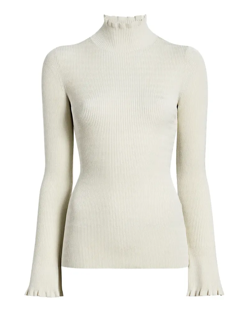 Proenza Schouler Phyllis Rollkragenoberteil - Weiß Weiß