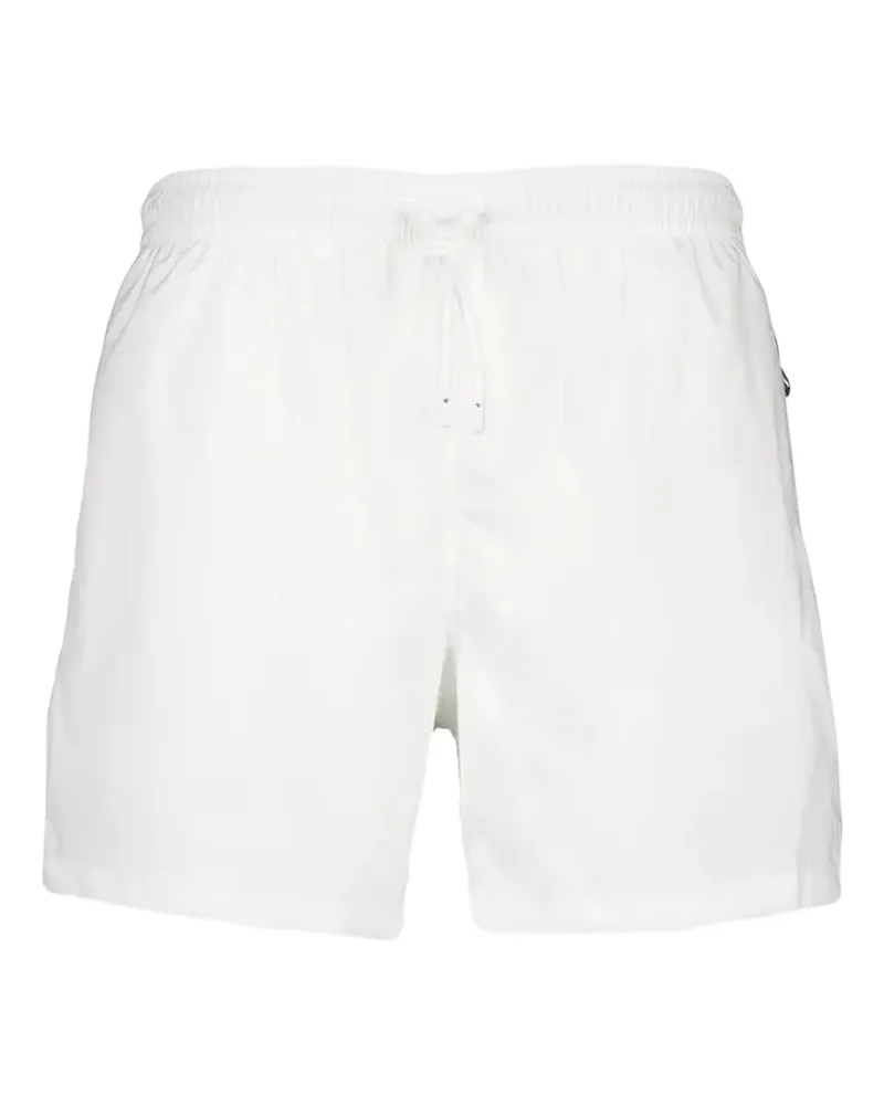 Fedeli Badeshorts mit Logo-Patch - Weiß Weiß