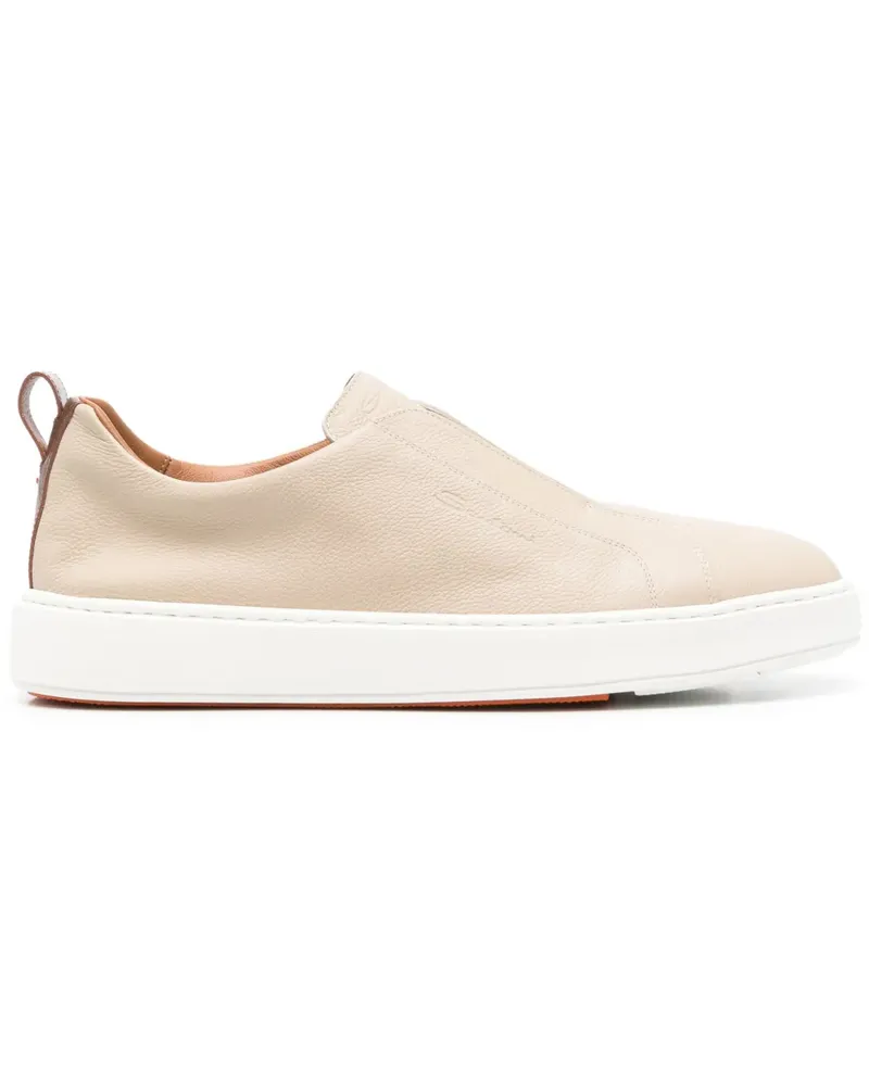 Santoni Klassische Slip-On-Sneakers - Nude Nude