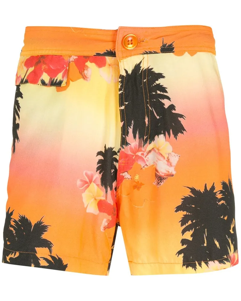 Amir Slama Ilha de Hibiscus Shorts Mehrfarbig