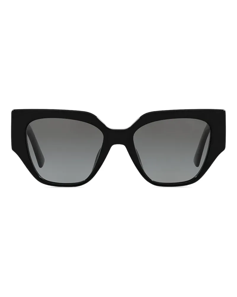 Vogue Sonnenbrille mit geometrischem Gestell - Schwarz Schwarz