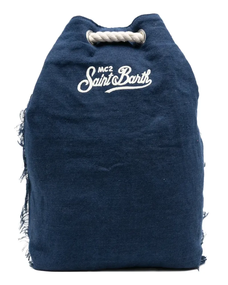 MC2 Saint Barth Boat embroidered-logo backpack - Blau Blau