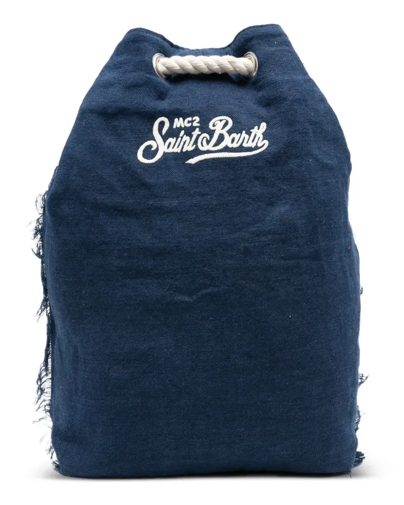 MC2 Saint Barth Boat embroidered-logo backpack - Blau Blau