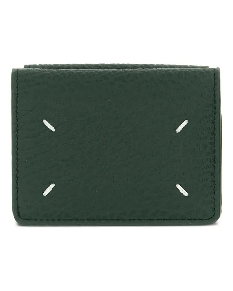 Maison Margiela Portemonnaie mit Ziernähten - Grün Grün