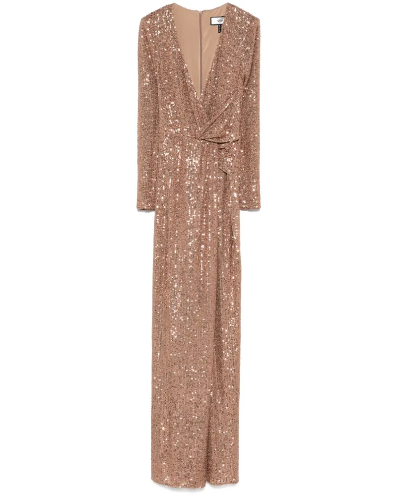 NISSA Abendkleid mit Pailletten - Nude Nude