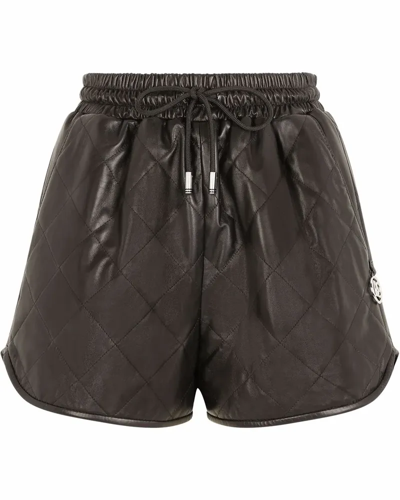Dolce & Gabbana Shorts aus Leder - Schwarz Schwarz