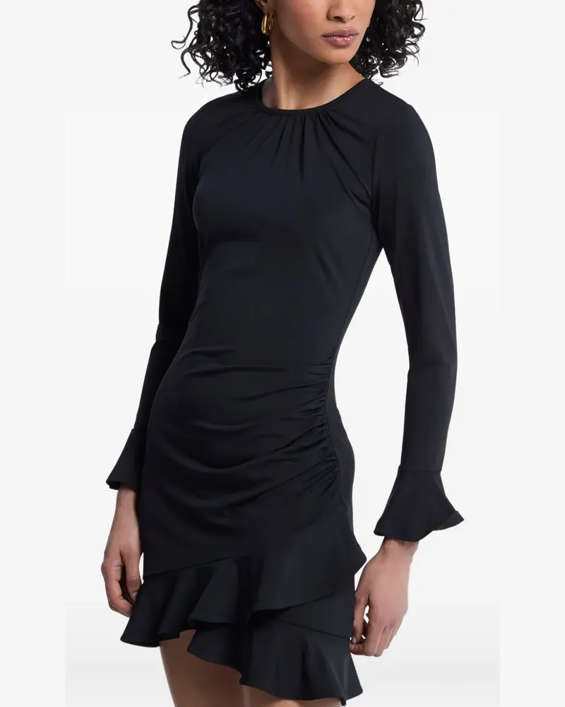 Michael Kors Minikleid mit Raffungen - Schwarz Schwarz