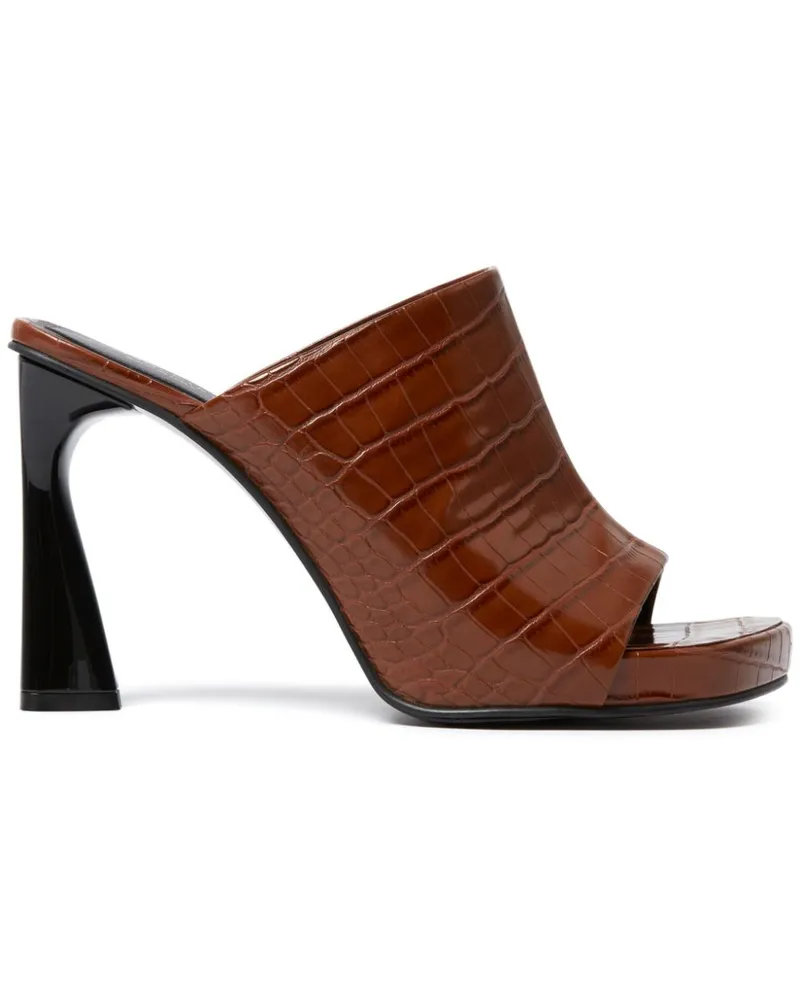 Stella McCartney Elsa Cocco Alt Reptile Mules - Braun Braun