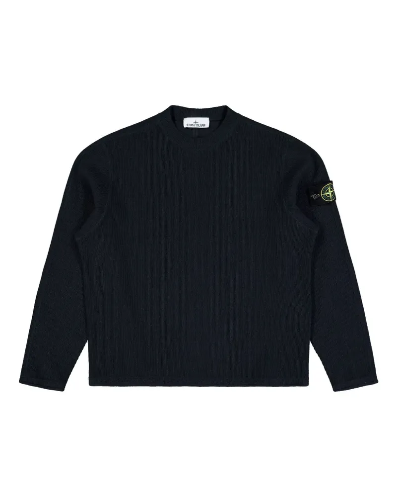 Stone Island back yoke-detail sweatshirt - Blau Blau