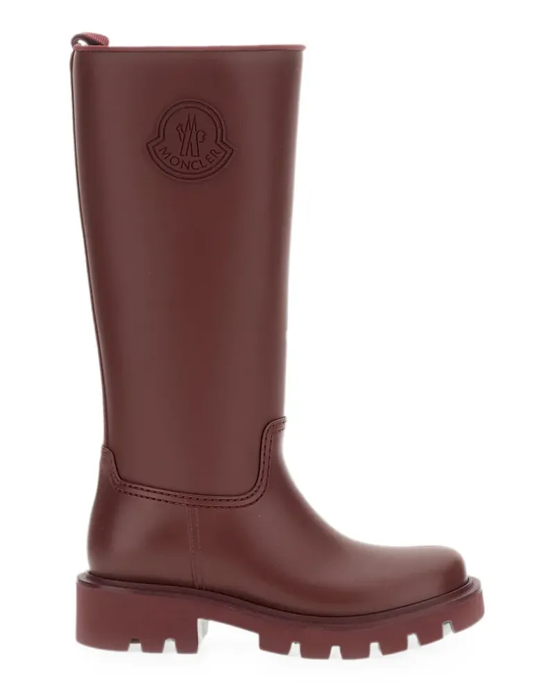 Moncler Kickstream logo-patch chunky-sole boots - Rot Rot