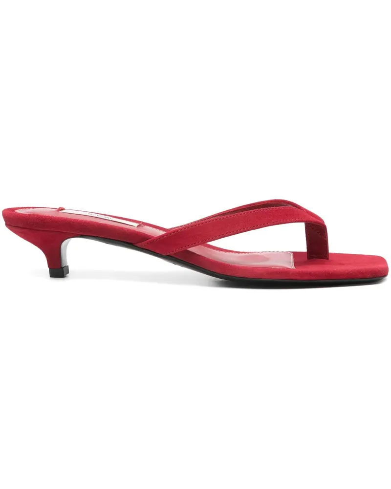Totême Mules aus Wildleder 40mm - Rot Rot