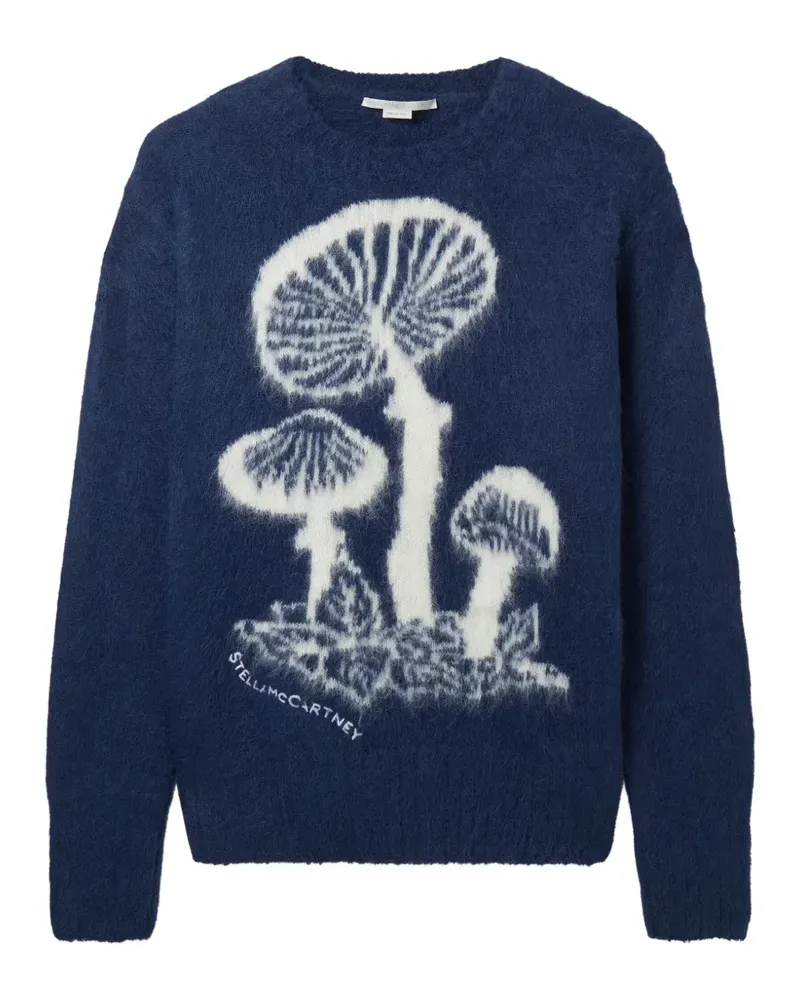 Stella McCartney mushroom knit jumper - Blau Blau