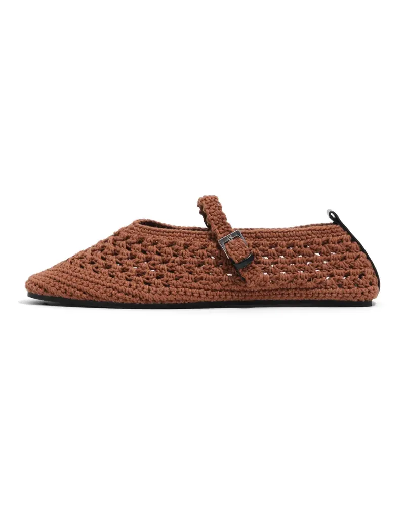 BIMBA Y LOLA Gehäkelte Ballerinas - Braun Braun