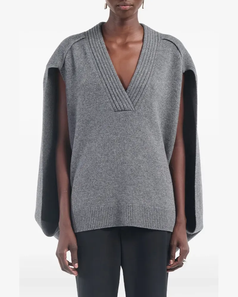 Maria Mcmanus V-neck cape - Grau Grau