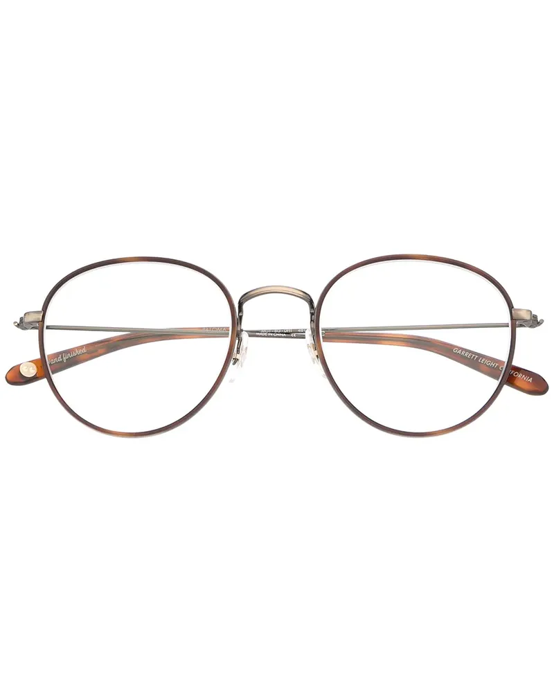 Garrett Leight Runde Paloma Brille - Braun Braun