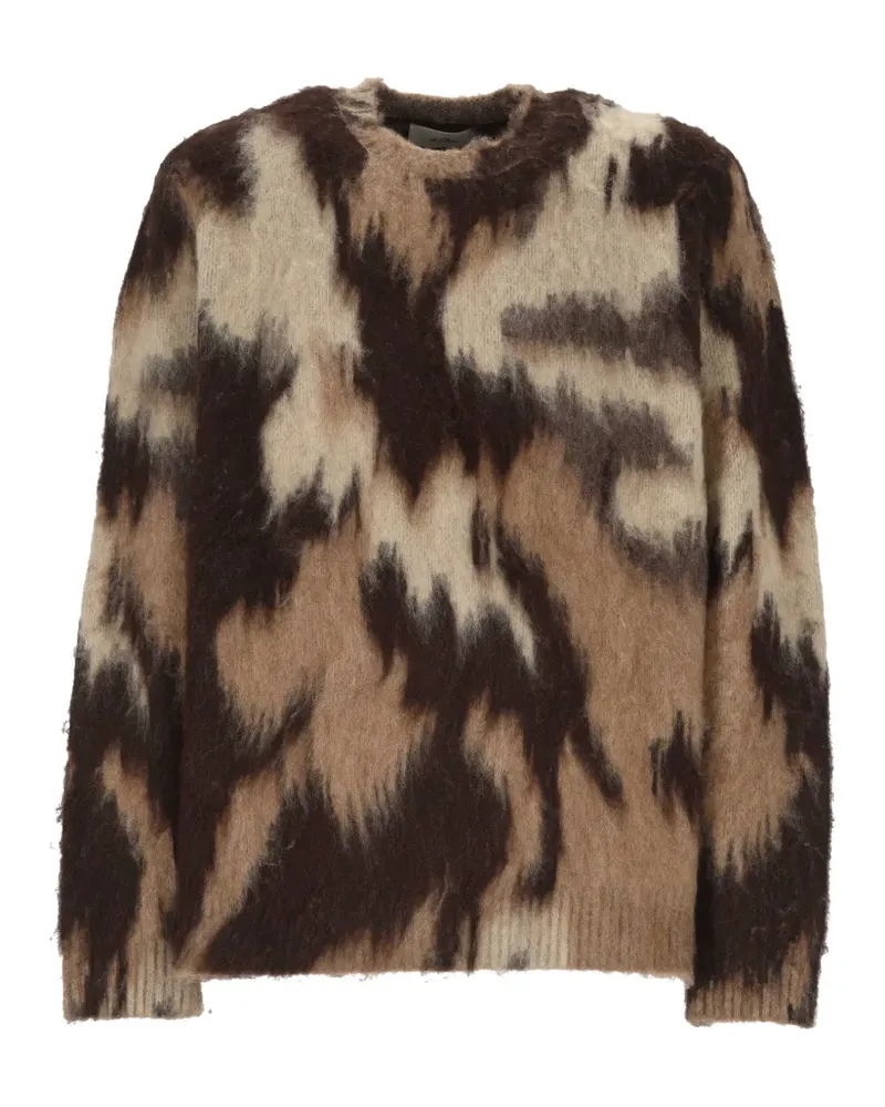 LES DEUX abstract-pattern sweater - Braun Braun
