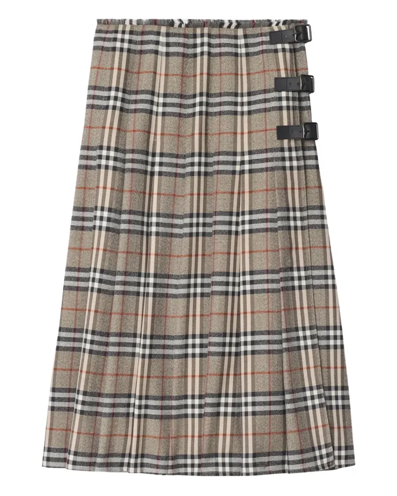 Burberry Klassischer Midirock - Grau Grau