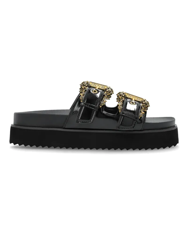 Versace Jeans buckled sandals - Schwarz Schwarz