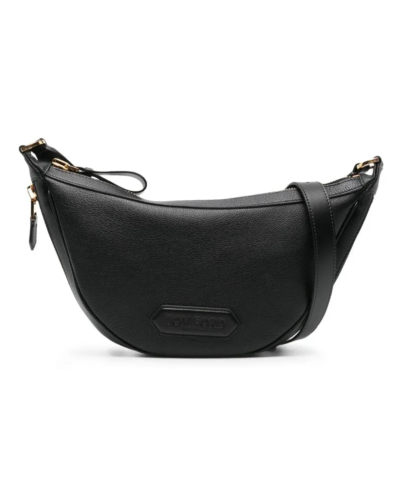 Tom Ford Crescent Schultertasche Schwarz