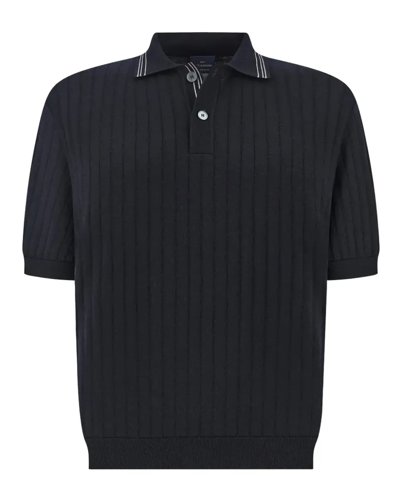 Paul & Shark Geripptes Poloshirt mit Streifen - Blau Blau