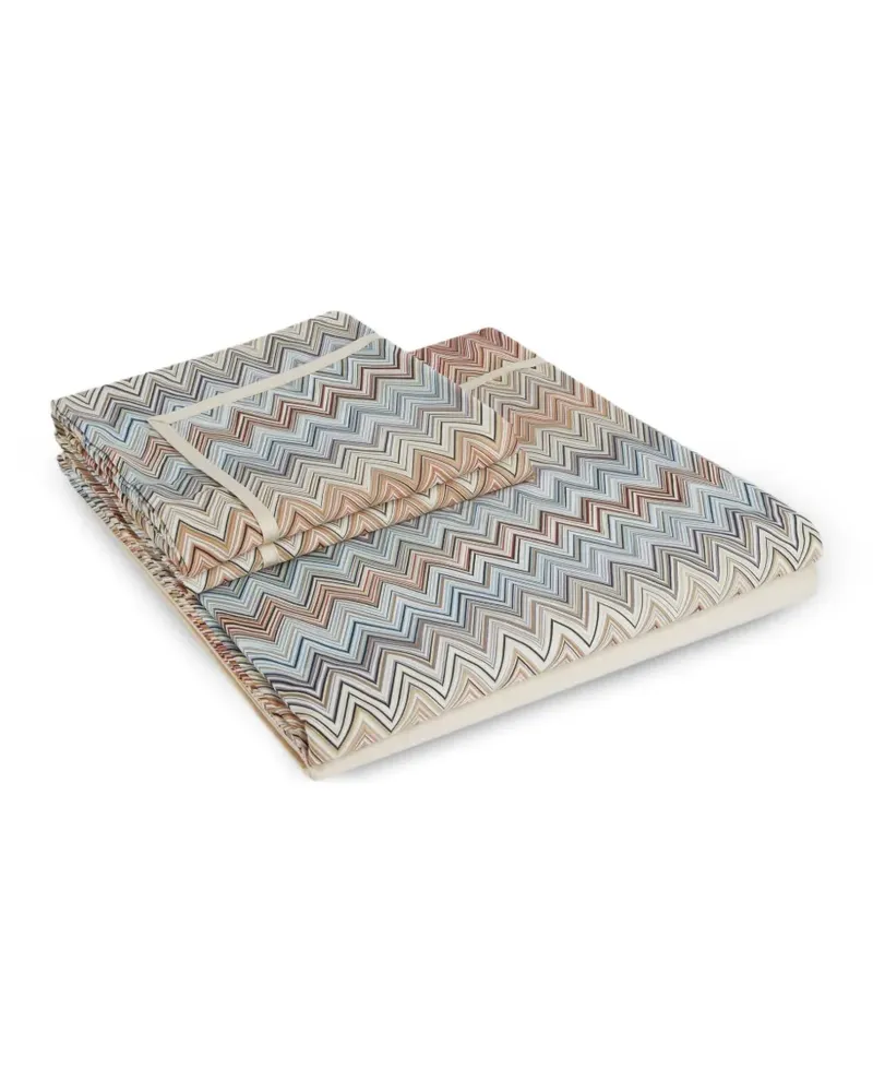 Missoni Home John Bettwäsche mit Zickzackmuster (4er-Set) - Nude Nude